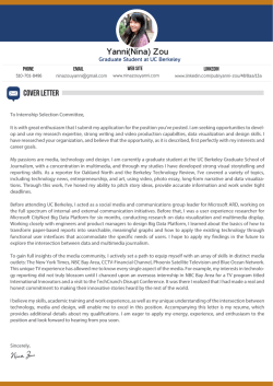 download my coverletter - Nina Zou Yanni