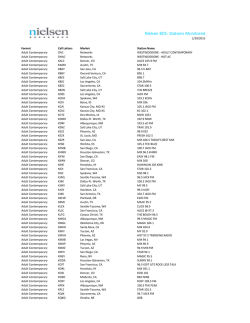 Nielsen BDS‐ Stations Monitored
