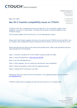 Mac OS X Yosemite compatibility issues on CTOUCH