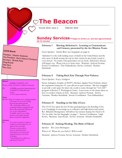 Monthly Newsletter - Unitarian Universalist Congregation of Erie