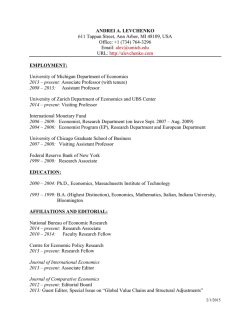 CV - Andrei Levchenko