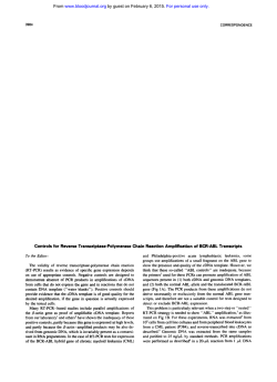 Controls for Reverse Transcriptase-Polymerase Chain