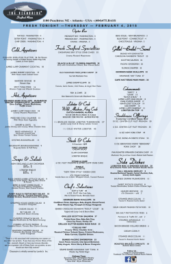 Side Dishes - The Oceanaire Seafood Room