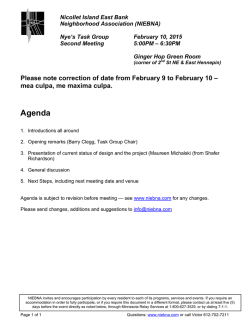Agenda - Nicollet Island - East Bank Neighborhood Association