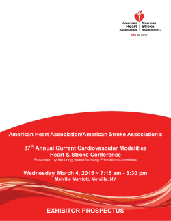 EXHIBITOR PROSPECTUS - American Heart Association