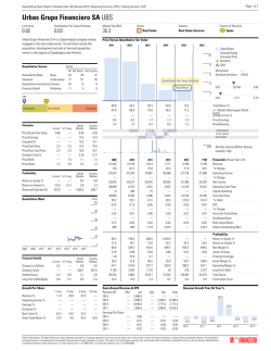 Urbas Grupo Financiero SA UBS