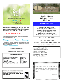 Sunday Worship February 1, 2015 10:45 am