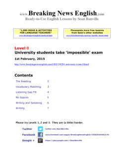 7-page printable - Breaking News English