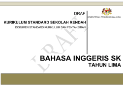 bahasa inggeris sk kurikulum standard sekolah rendah