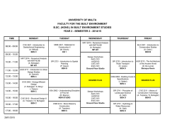 BSC BEN YR 2 Sem 2 2014-5