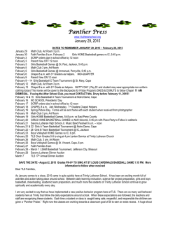 Panther Press - Trinity Lutheran School