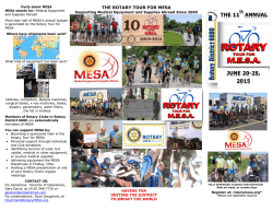 2015 Bicycle Tour Brochure