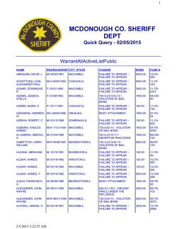 MCDONOUGH CO. SHERIFF DEPT Quick Query