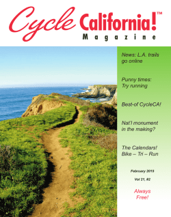 News: L.A. trails go online Punny times: Try