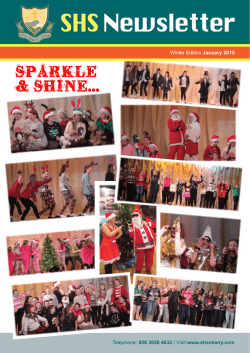 Winter Edition January 2015 Telephone: 028 3026 4632 / Visit:www