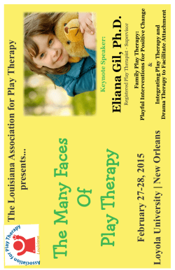 2015 LAPT Conference Brochure - Louisiana Association for Play