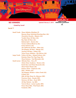 2015 Summit Bid Winners