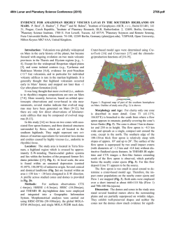 Evidence for Amazonian Highly Viscous Lavas in the Southern