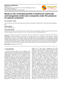 Study on the controlled growth of lanthanum hydroxide and