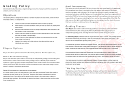 Grading Policy - Marrickville Football Club