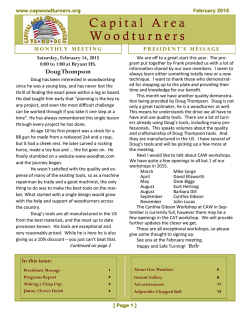 February 2015 - Capital Area Woodturners