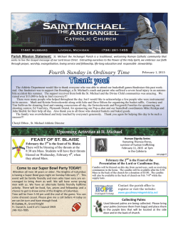 Bulletin - Livoniastmichael.org