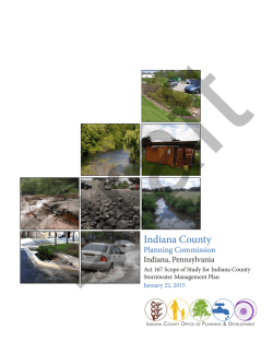 Indiana County Phase 1 Act 167 Stormwater