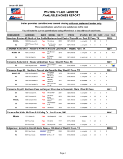 Inventory - Winton Homes
