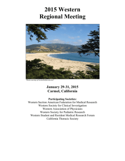 2015 Western Regional Meeting