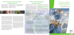 Territorial Sustainable Development Projects and Local Agenda 21