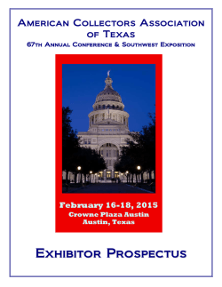 Exhibitor Prospectus