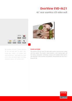 OverView-EVD-4621 - Product specifications