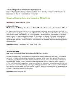 View the Pre-Conference Workshop Session Descriptions