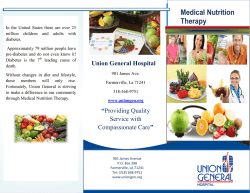Medical Nutrition Therapy