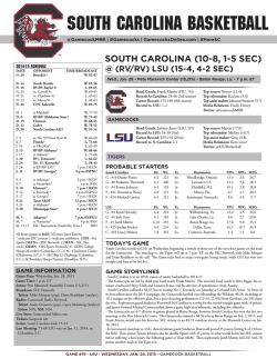 south carolina basketball