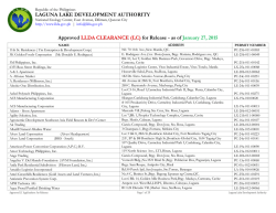 (LC) for Release - as of January 27, 2015