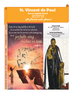 Feb 01, 2015 - St. Vincent de Paul Parish