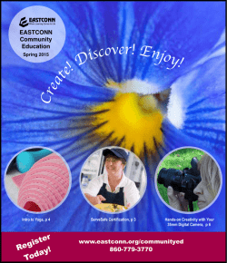 r t ! D ! - EASTCONN Community Education