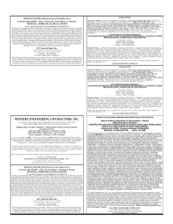 Monday Construction Update - Good Faith Effort Advertising