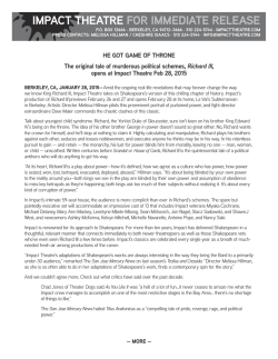 The Original Tale of Murderous Political Schemes