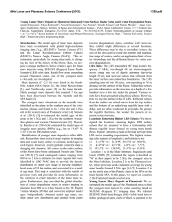 Young Lunar Mare Deposit at Flamsteed Indicated From Surface