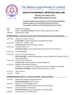 view programme - Medico-Legal Society of Ireland