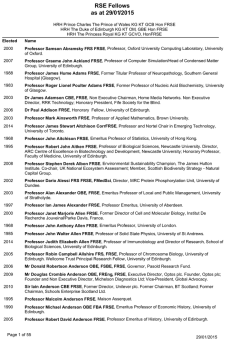 Current Fellows in Alphabetical Order