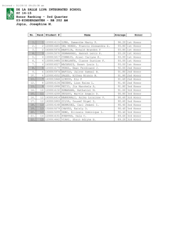 3rd Quarter 03-KINDERGARTEN - BB 202 AM