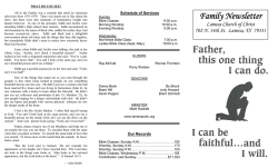 Week - Lamesa Church of Christ