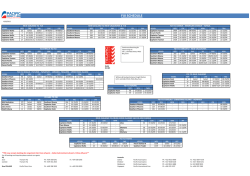 Fiji schedule - Pacific Direct Line