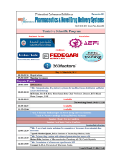 Tentative Program.xlsx - Pharmaceutica-2015