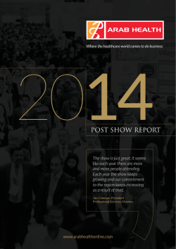 Arab Health 2014 Post