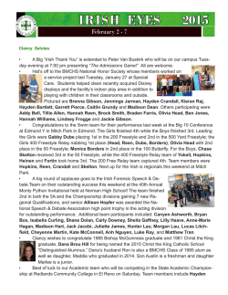 Irish Eyes Newsletter - Bishop McGuinness Catholic High School