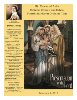 Feb 01, 2015 - St. Teresa of Avila Catholic Church